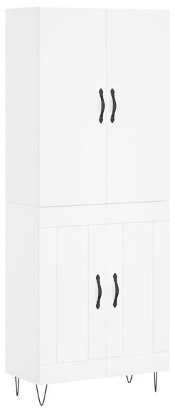 Skříň highboard bílá 69,5 x 34 x 180 cm kompozitní dřevo 3198073