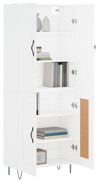 Skříň highboard bílá 69,5 x 34 x 180 cm kompozitní dřevo 3198073
