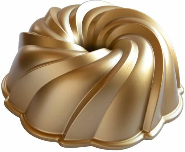 Hliníková forma na bábovku Swirl Gold