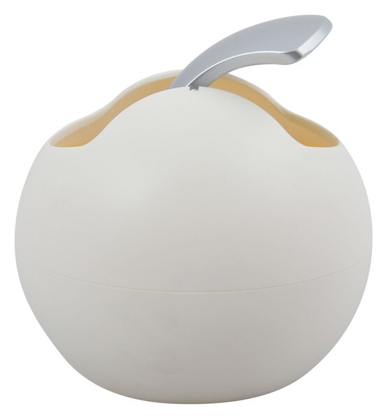 Spirella mini výklopný odpadkový koš BOWL MATT, matný bílý, plast, 1 L