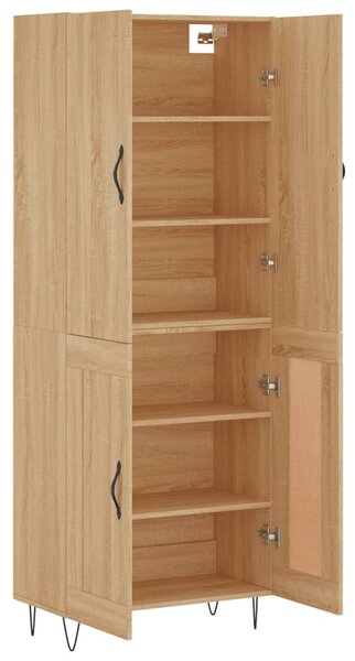 Skříň highboard dub sonoma 69,5 x 34 x 180 cm kompozitní dřevo 3198076