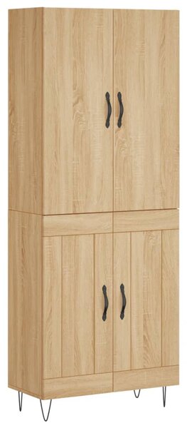 Skříň highboard dub sonoma 69,5 x 34 x 180 cm kompozitní dřevo 3198076