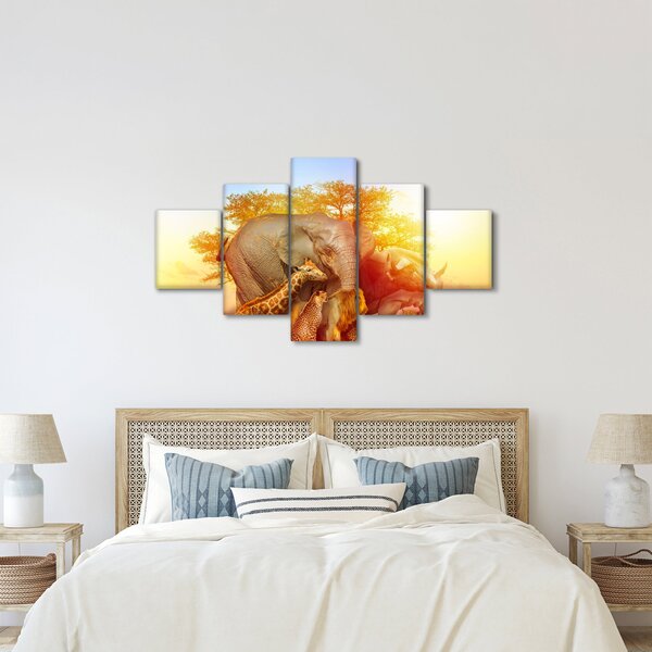 Obraz afrických zvířátek (125x70 cm)