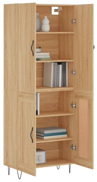 Skříň highboard dub sonoma 69,5 x 34 x 180 cm kompozitní dřevo 3198076