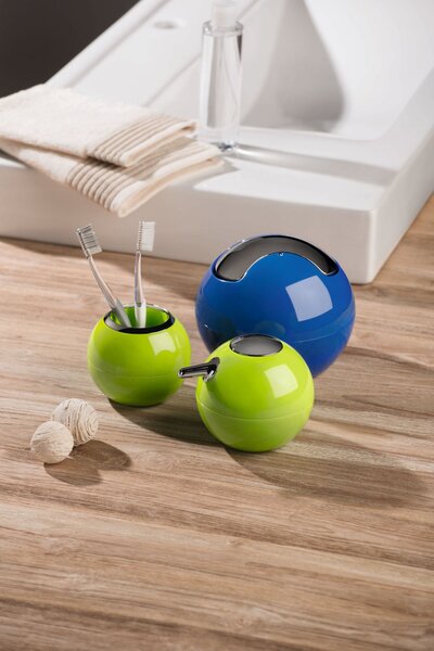 Spirella mini výklopný odpadkový koš BOWL, bílý, plast, 1 L