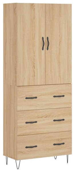 Skříň highboard dub sonoma 69,5 x 34 x 180 cm kompozitní dřevo 3198084
