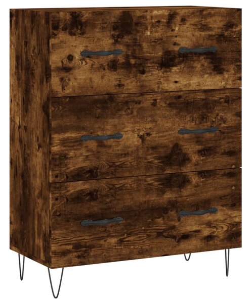 Skříň highboard kouřový dub 69,5 x 34 x 180 cm kompozitní dřevo 3198086