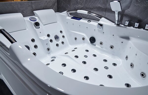BPS-koupelny Hydromasážní vana HYD-NO-VE761L 180x120 LEVÁ s ohřevem vody