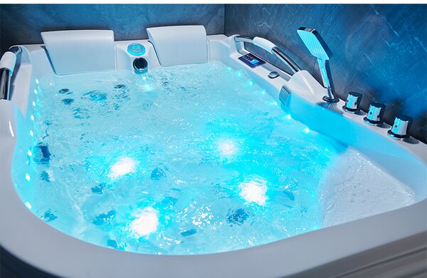 BPS-koupelny Hydromasážní vana HYD-NO-VE761L 180x120 LEVÁ s ohřevem vody