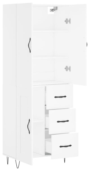 Skříň highboard bílá 69,5 x 34 x 180 cm kompozitní dřevo 3198105