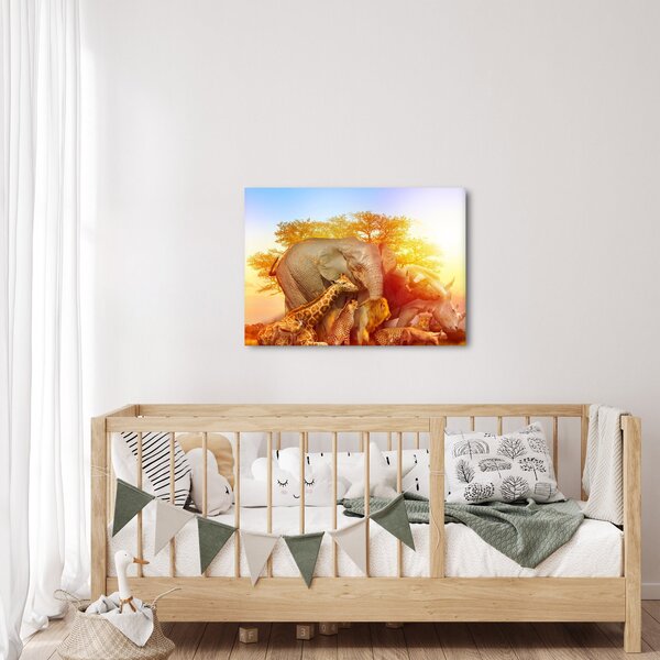 Obraz afrických zvířátek (70x50 cm)