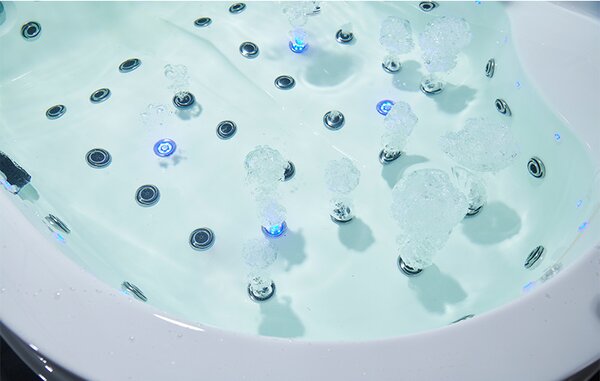 BPS-koupelny Hydromasážní vana HYD-NO-VE761L 180x120 LEVÁ s ohřevem vody