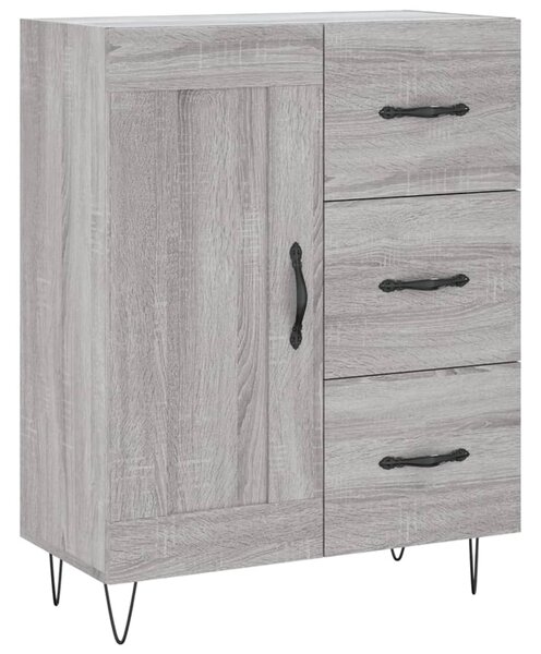 Skříň highboard šedá sonoma 69,5 x 34 x 180 cm kompozitní dřevo 3200039