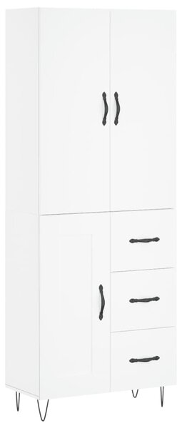 Skříň highboard bílá 69,5 x 34 x 180 cm kompozitní dřevo 3198105