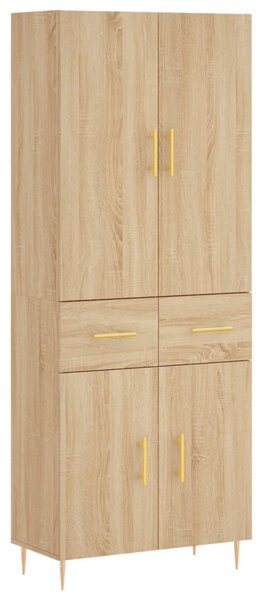 Skříň highboard dub sonoma 69,5 x 34 x 180 cm kompozitní dřevo 3198140
