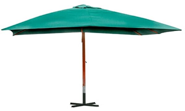 Závěsný slunečník Melia 300 x 400 cm zelený