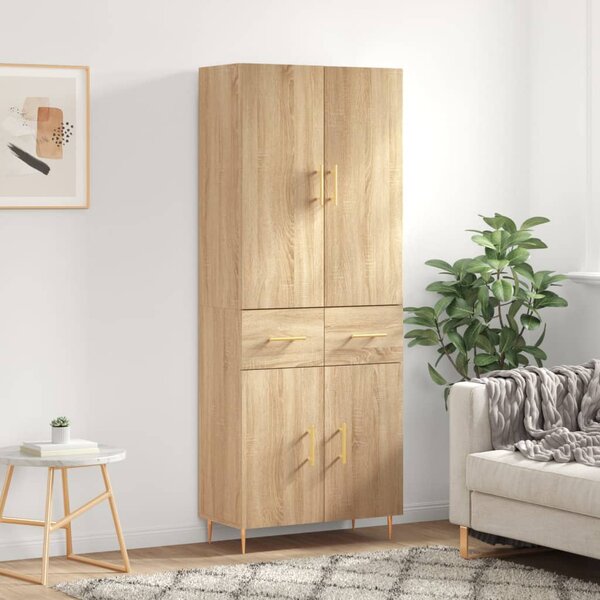 Skříň highboard dub sonoma 69,5 x 34 x 180 cm kompozitní dřevo 3198140
