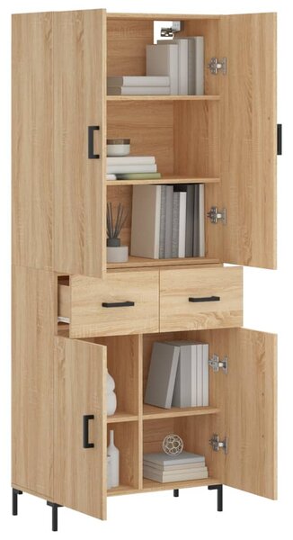 Skříň highboard dub sonoma 69,5 x 34 x 180 cm kompozitní dřevo 3198148