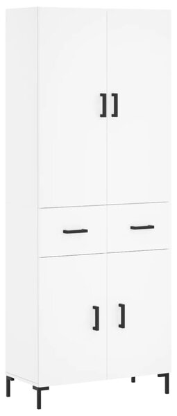 Skříň highboard bílá 69,5 x 34 x 180 cm kompozitní dřevo 3198145