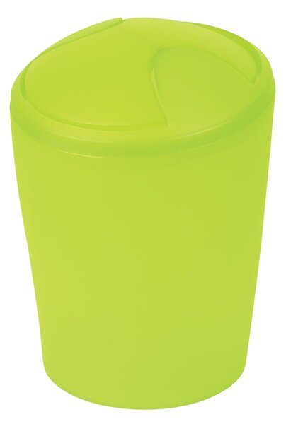 Spirella výklopný odpadkový koš, MOVE, zelený, plast, 2 L