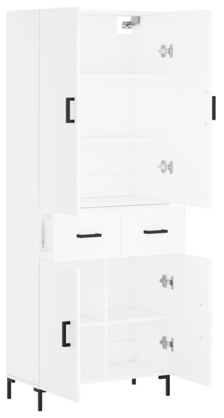 Skříň highboard bílá 69,5 x 34 x 180 cm kompozitní dřevo 3198145