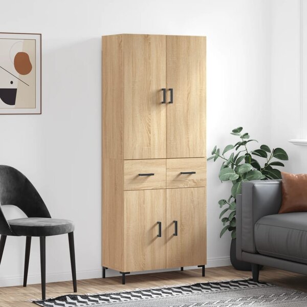 Skříň highboard dub sonoma 69,5 x 34 x 180 cm kompozitní dřevo 3198148
