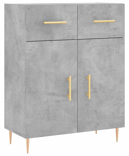 Skříň highboard betonově šedá 69,5x34x180 cm kompozitní dřevo 3198141
