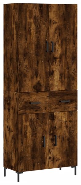 Skříň highboard kouřový dub 69,5 x 34 x 180 cm kompozitní dřevo 3198150
