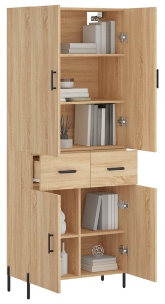 Skříň highboard dub sonoma 69,5 x 34 x 180 cm kompozitní dřevo 3198156