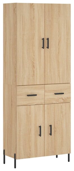 Skříň highboard dub sonoma 69,5 x 34 x 180 cm kompozitní dřevo 3198156