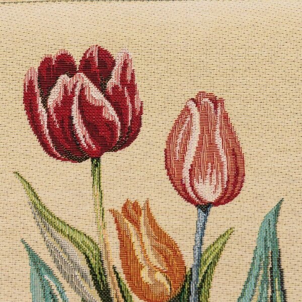Směsové plátno / panel DASMA tulipány, růžová 48 x 48cm