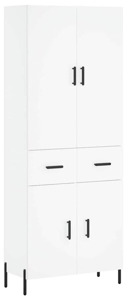Skříň highboard bílá 69,5 x 34 x 180 cm kompozitní dřevo 3198153