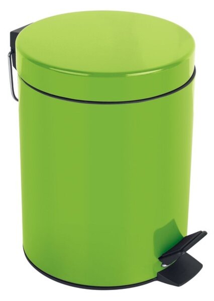 Spirella pedálový odpadkový koš SYDNEY, zelená, ocel, 3 L