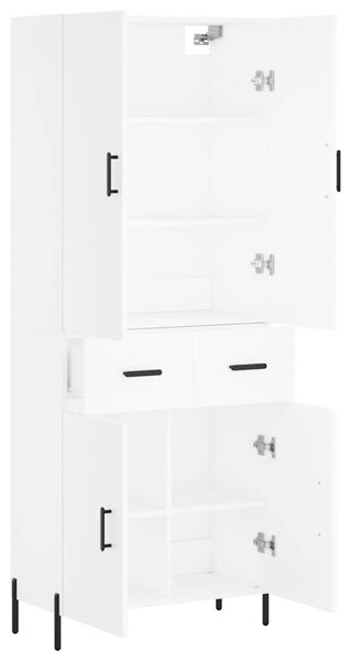 Skříň highboard bílá 69,5 x 34 x 180 cm kompozitní dřevo 3198153