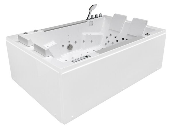 BPS-koupelny Hydromasážní vana HYD-KAR942W 180x120 Bílá s ohřevem vody