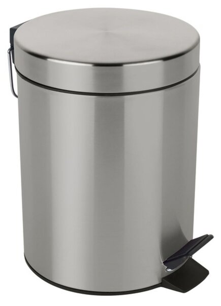 Spirella pedálový odpadkový koš SYDNEY, kartáčovaná nerez ocel, 5 L