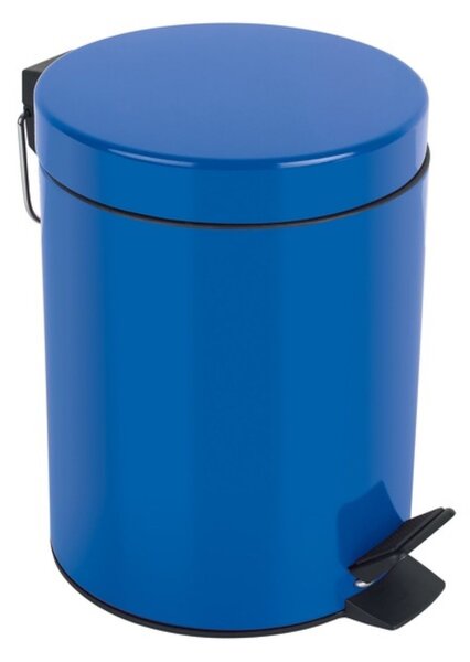 Spirella pedálový odpadkový koš SYDNEY, modrá, ocel, 3 L