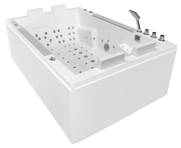 BPS-koupelny Hydromasážní vana HYD-KAR942W 180x120 Bílá s ohřevem vody