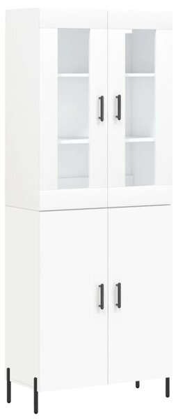 Skříň highboard bílá 69,5 x 34 x 180 cm kompozitní dřevo 3198217
