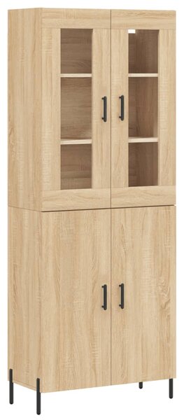 Skříň highboard dub sonoma 69,5 x 34 x 180 cm kompozitní dřevo 3198220
