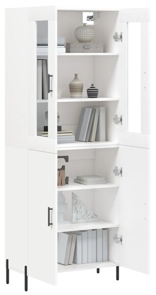 Skříň highboard bílá 69,5 x 34 x 180 cm kompozitní dřevo 3198217