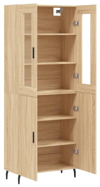 Skříň highboard dub sonoma 69,5 x 34 x 180 cm kompozitní dřevo 3198228