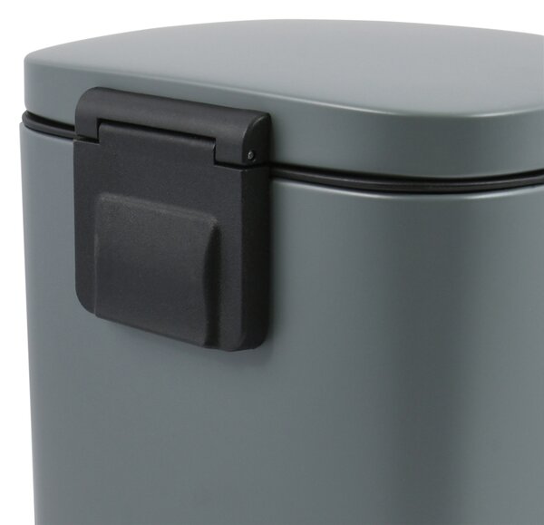 Spirella pedálový odpadkový koš AKIRA, matná šedá, ocel, 5 L