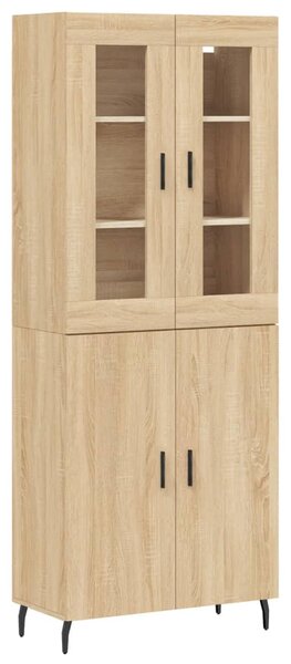 Skříň highboard dub sonoma 69,5 x 34 x 180 cm kompozitní dřevo 3198228