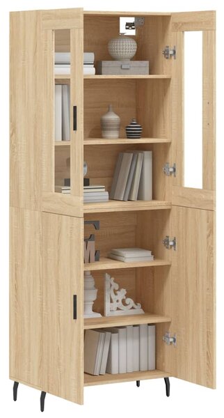 Skříň highboard dub sonoma 69,5 x 34 x 180 cm kompozitní dřevo 3198228