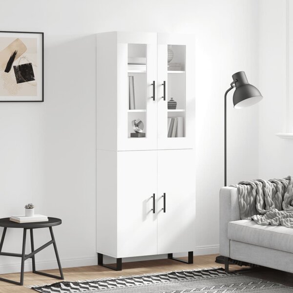 Skříň highboard bílá 69,5 x 34 x 180 cm kompozitní dřevo 3198233