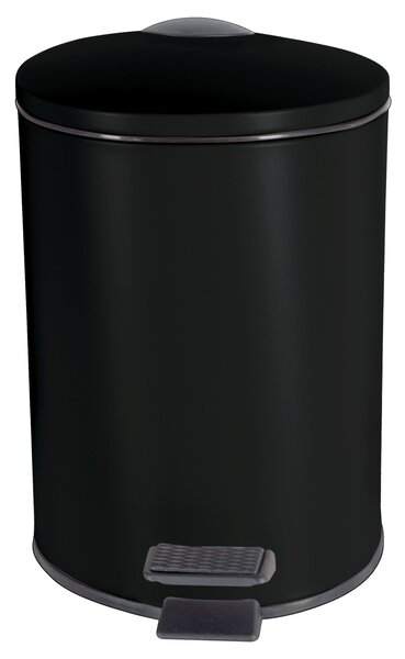 Spirella pedálový odpadkový koš ADELAR, matná černá, ocel, 3 L