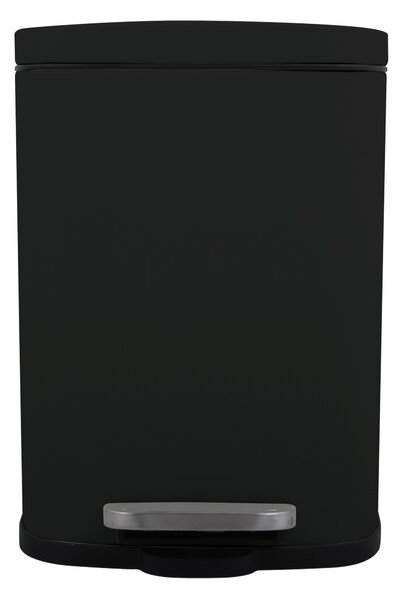 Spirella pedálový odpadkový koš ADELAR, matná černá, ocel, 3 L