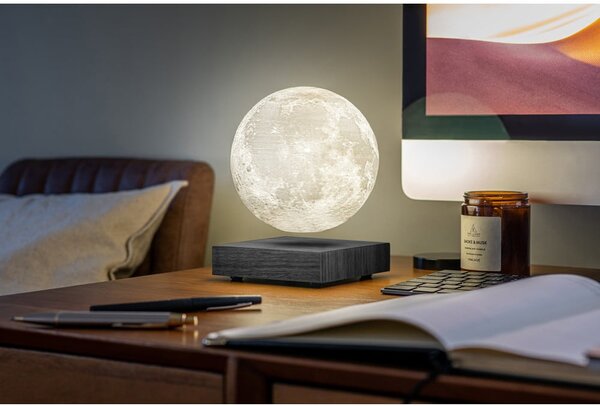 Černá světelná dekorace do zásuvky ø 12 cm Moon – Gingko