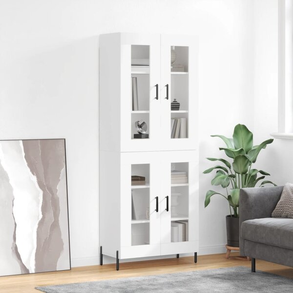 Skříň highboard bílá 69,5 x 34 x 180 cm kompozitní dřevo 3198281